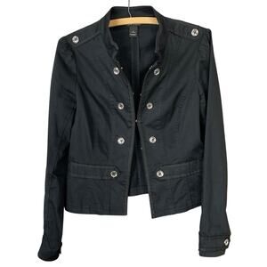 Women's White House Black Market Designer Coat Jacket w/ Button Accent - Size 6